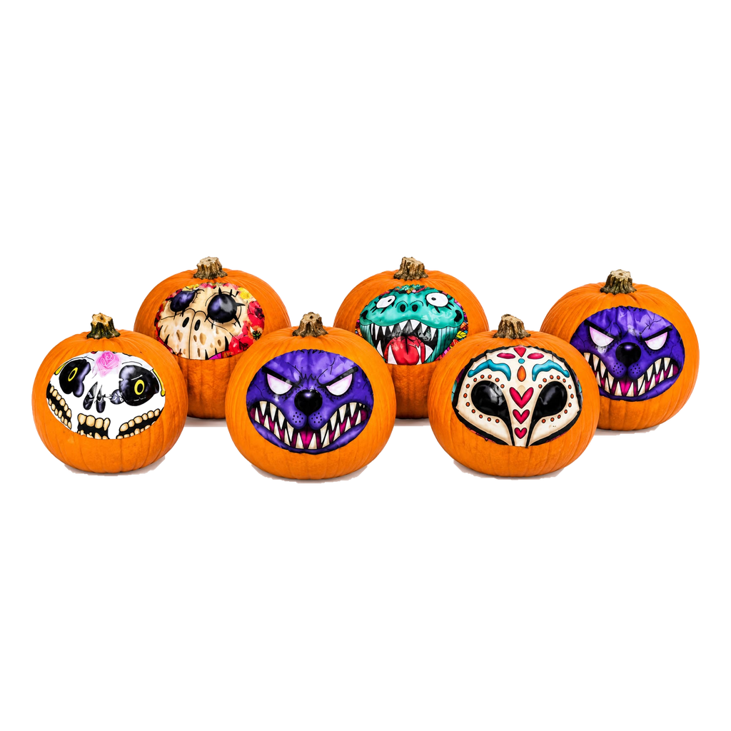 halloween-monster-face-pumpkins-six